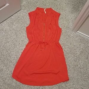 Coral Pocket Dress